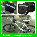 Practical multifunctional bicycle frame bag double saddle bag